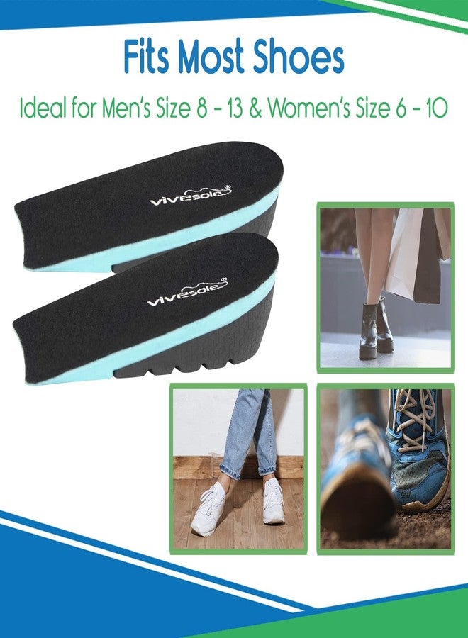 ViveSole Height Increase Insoles (Pair) - Heel Lifts for Men, Women, Leg Length Discrepancy - Plantar Fasciitis Relief Shoe Inserts - Orthopedic Cups for Foot Pain - Lightweight Gel Support - Image 5